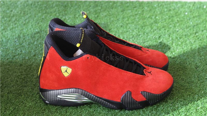 Authentic Air Jordan 14 Retro Ferrari Red